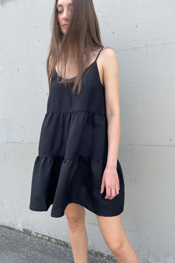 Tiered Mini Dress | OAK + FORT OAK + FORT USA Tiered Mini Dress | OAK + FORT OAK + FORT USA