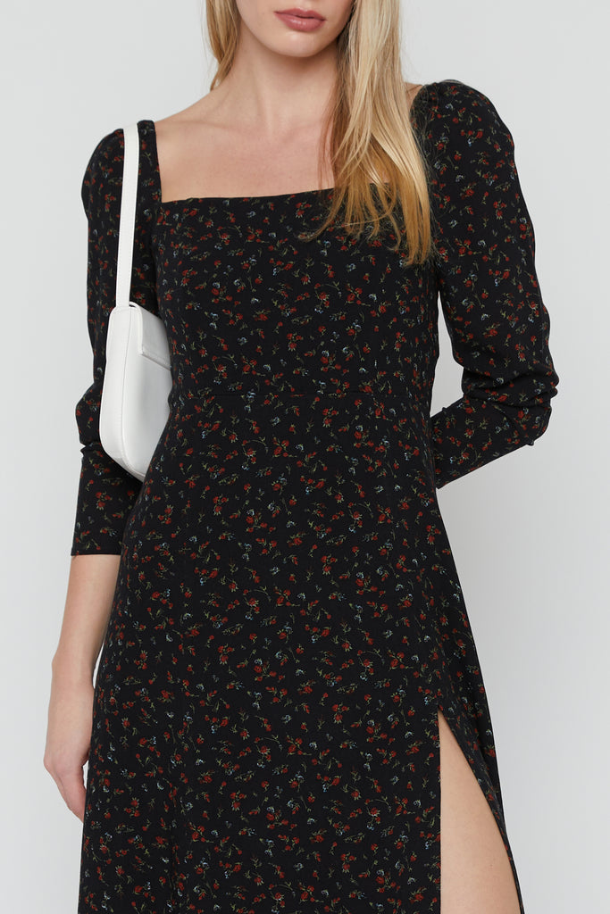 FLORAL MIDI DRESS