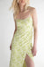 Floral midi dress in pickled pepper floral — main image