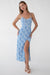 Floral midi dress in skydiver floral — main image