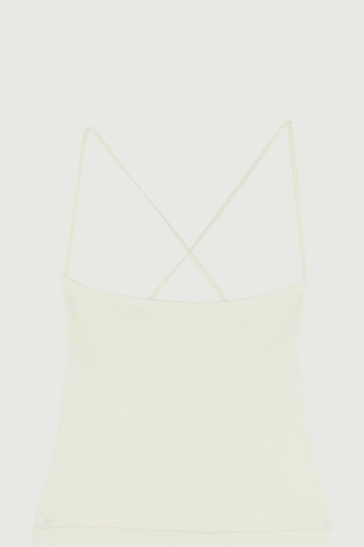 OPEN BACK DRESS in Coconut Milk — alternate angle
