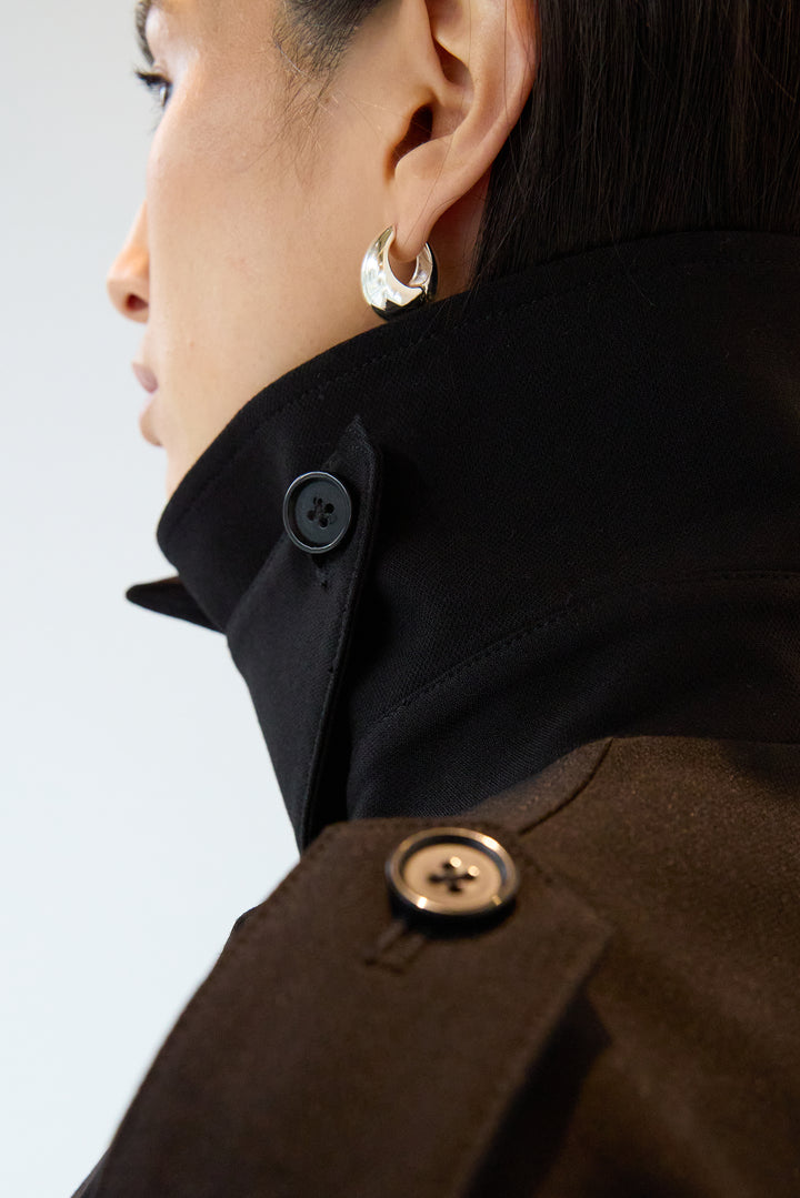 BUBBLE HOOP EARRINGS in Silver — alternate angle