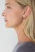 Pebble stud earrings in silver — main image