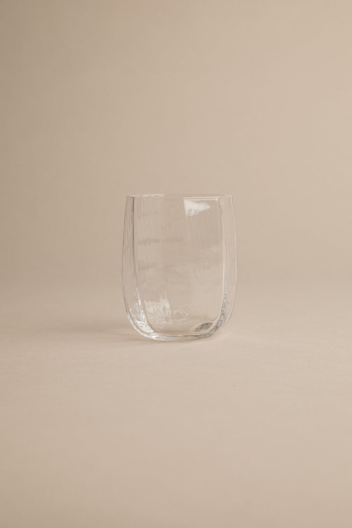 SCULPT TUMBLER GLASS in Clear — alternate angle