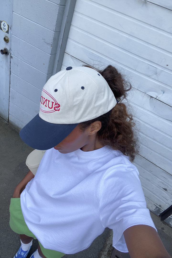 SUNDAY BALL CAP in Navy — alternate angle