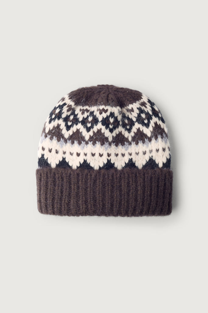 Argyle Pattern Beanie | OAK + FORT – OAK + FORT USA display picture 1
