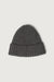 Classic ribbed knit beanie in charcoal — main image