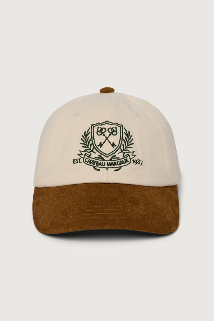 CHATEAU MARGAUX CREST CAP in IVORY NAVY — alternate angle