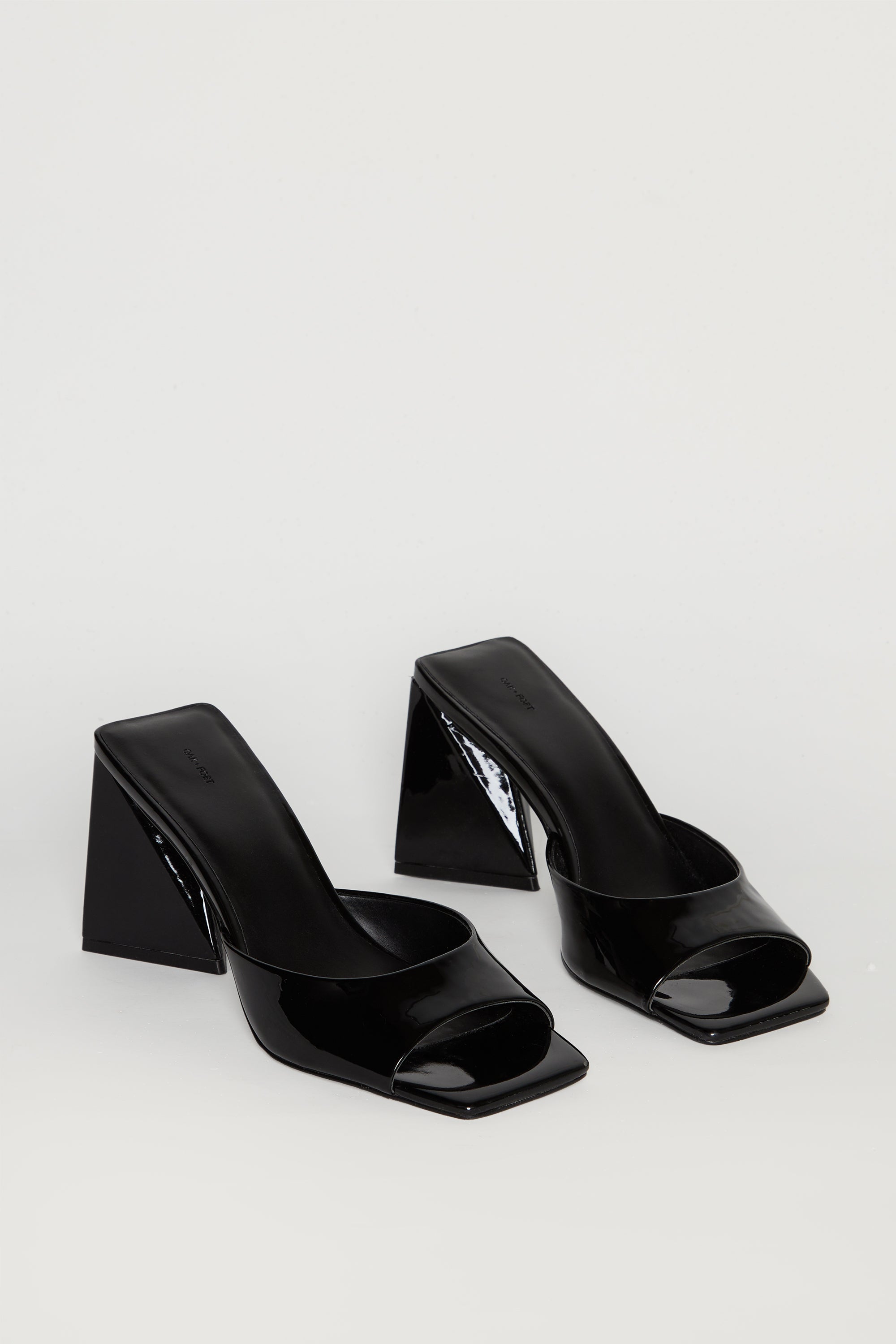 Black square heel sandals hot sale