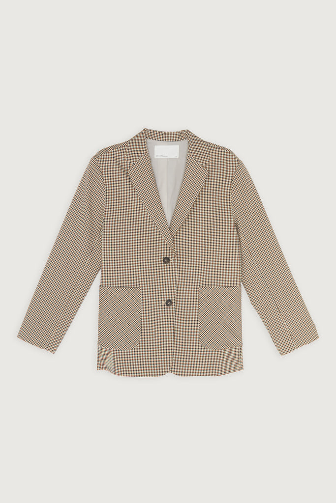 OVERSIZED PLAID BLAZER - Main Image