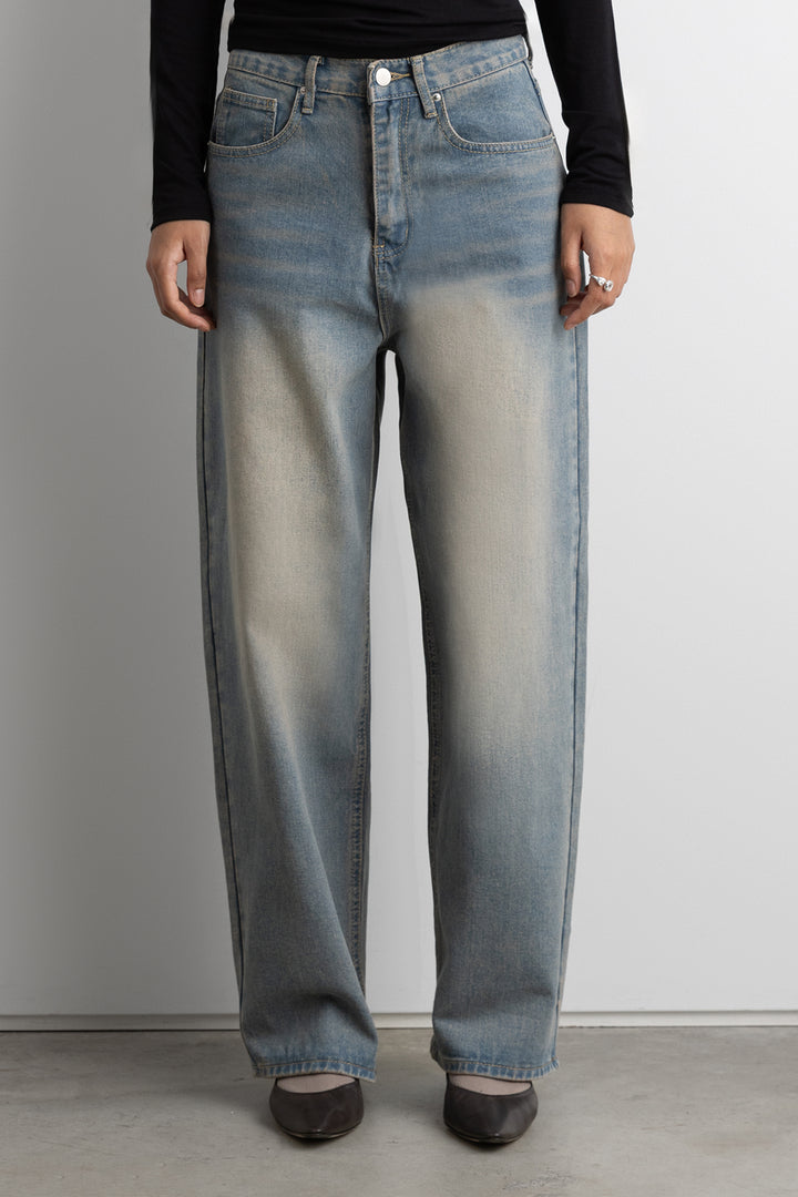 27" VINTAGE WASH REGULAR DENIM JEAN in Vintage Blue — alternate angle