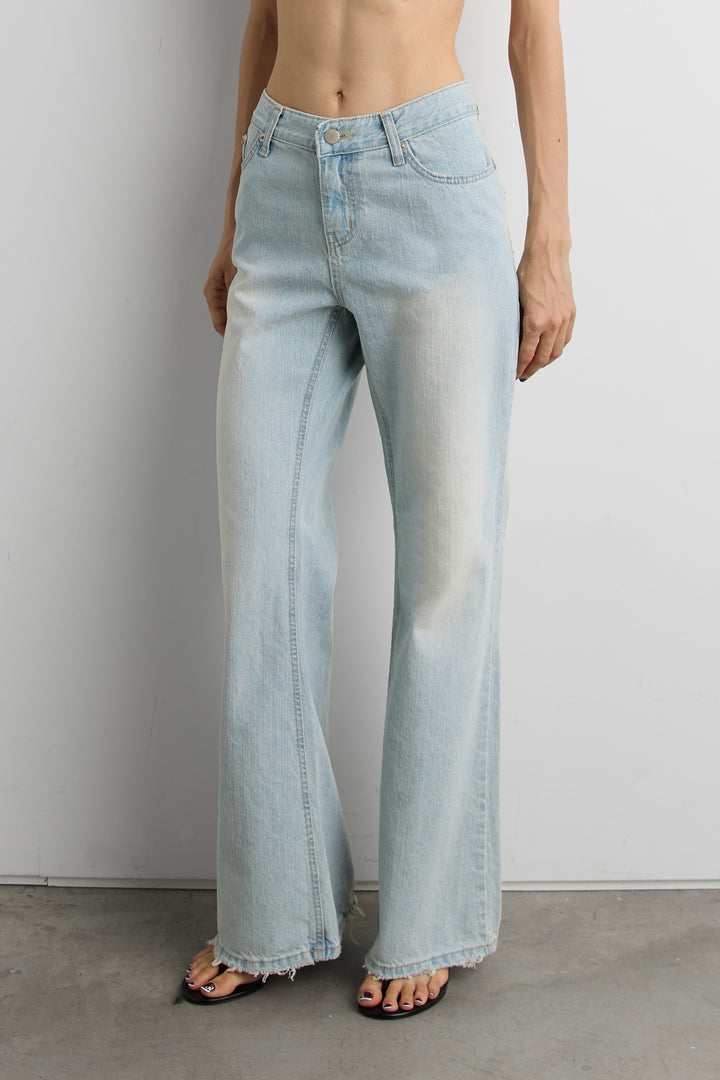 LOW RISE BOOTCUT JEAN in Light Wash — alternate angle