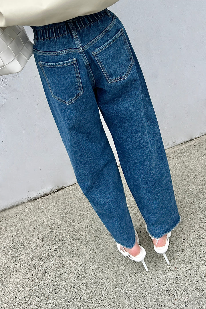 PAPERBAG WAIST JEAN in Indigo — alternate angle