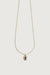 ROLO CHAIN NECKLACE WITH OVAL ZIRCONIA