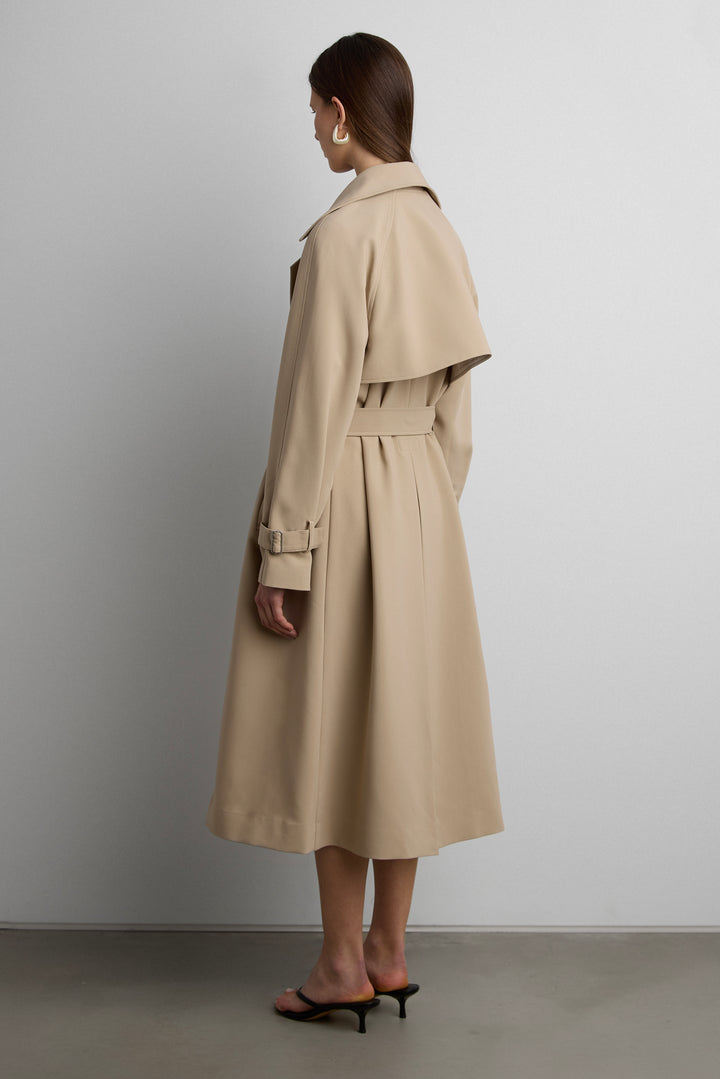 OVERSIZED TRENCH COAT in Beige — alternate angle