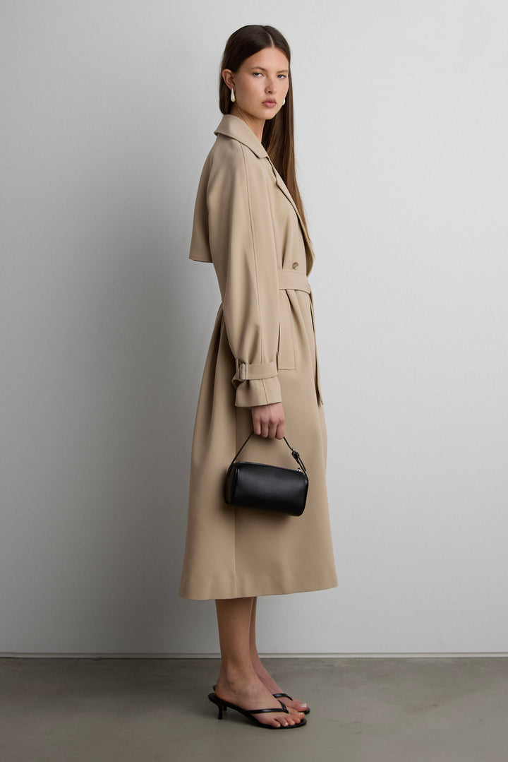 OVERSIZED TRENCH COAT in Beige — alternate angle