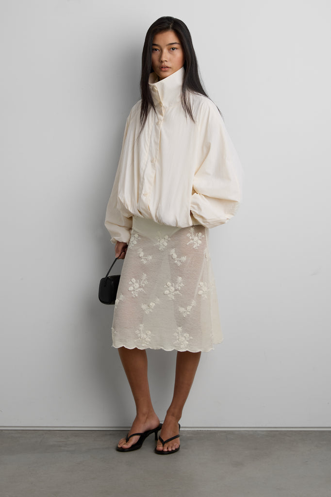m*様 DEFORM DOCKING NYLON JACKET Ivory DEFORM DOCKING NYLON JACKET
