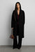 Oversized lapel coat in black — main image