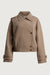 Short trench style bomber jacket in brindle — main image