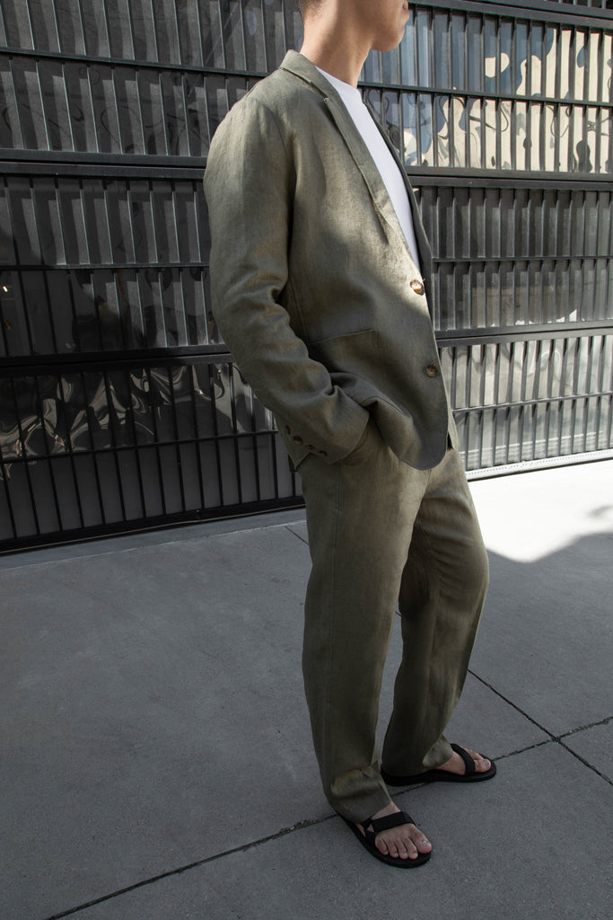 100% LINEN STRAIGHT LEG PANT – OAK + FORT USA