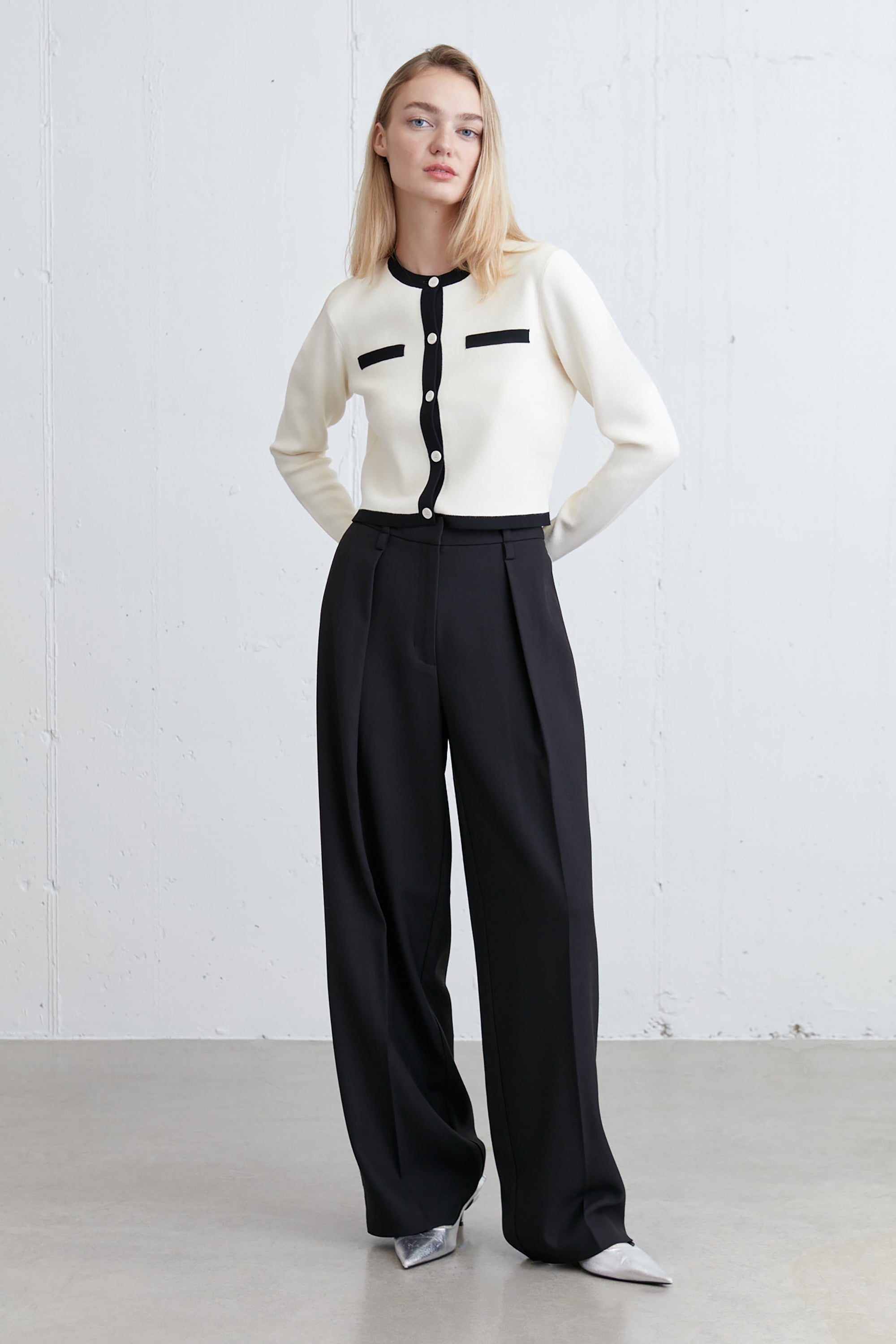 Double Belt Loop Dress Pant | OAK + FORT – OAK + FORT USA