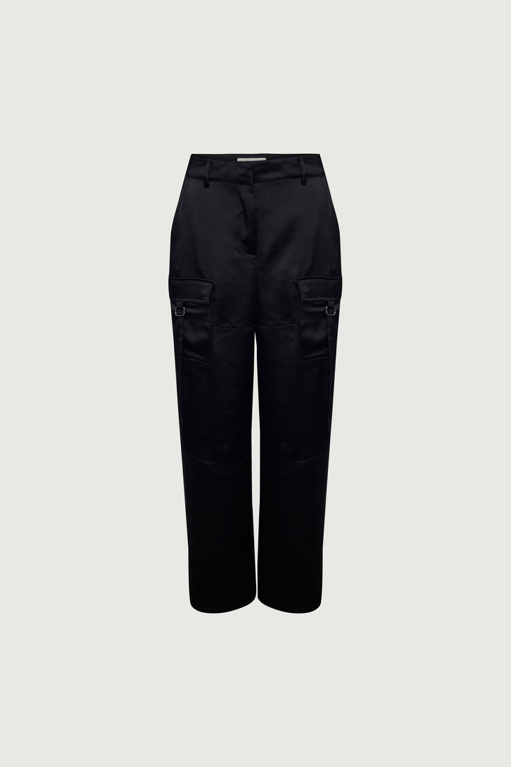 SATIN CARGO PANT