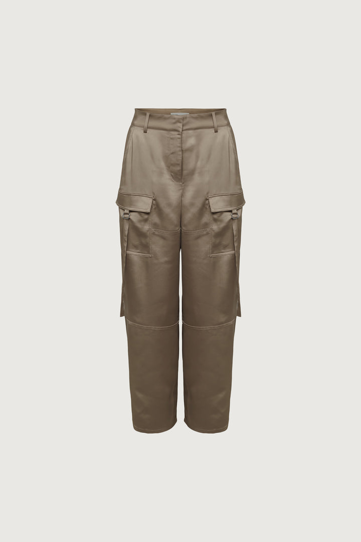 SATIN CARGO PANT