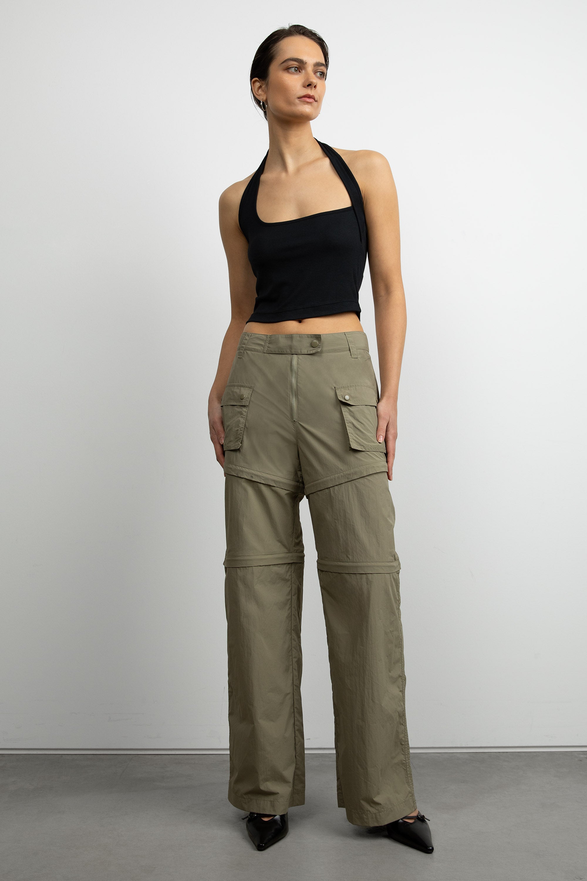 3-in-1 Zip-Off Nylon Pant | OAK + FORT – OAK + FORT USA