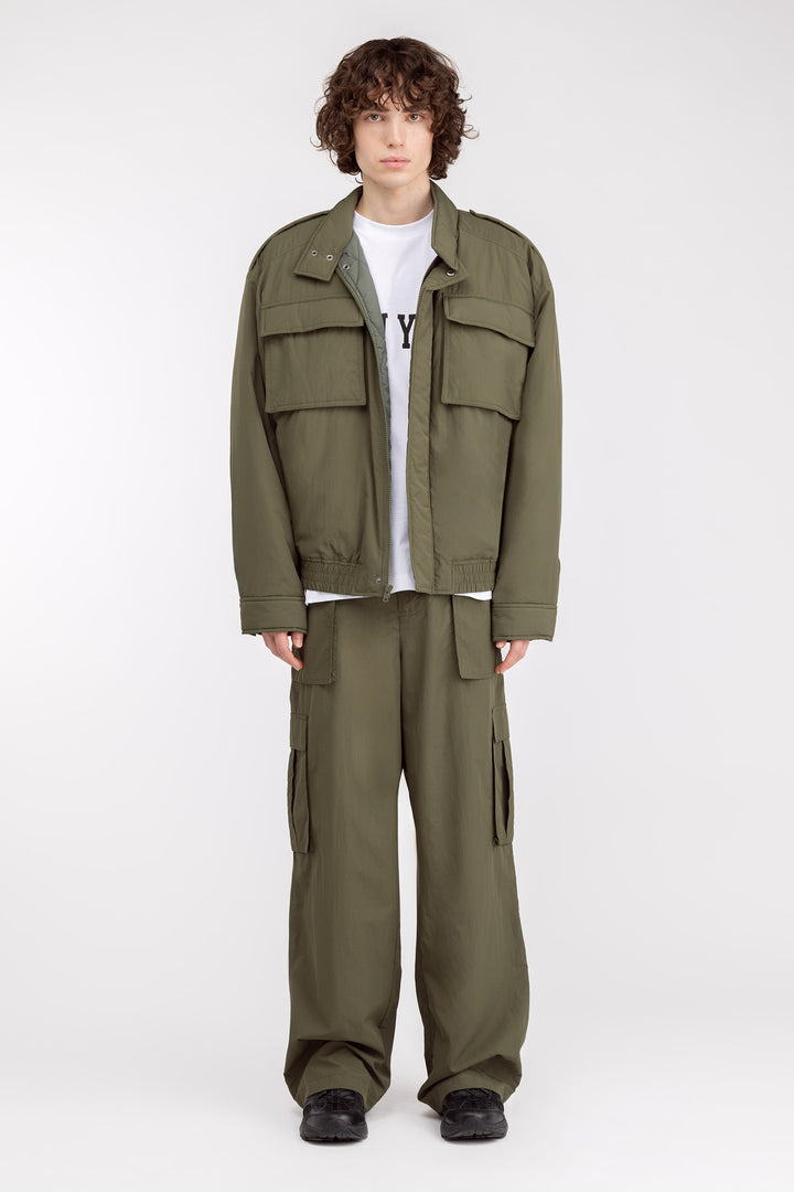 NYLON CARGO PANT in Grape Leaf — alternate angle
