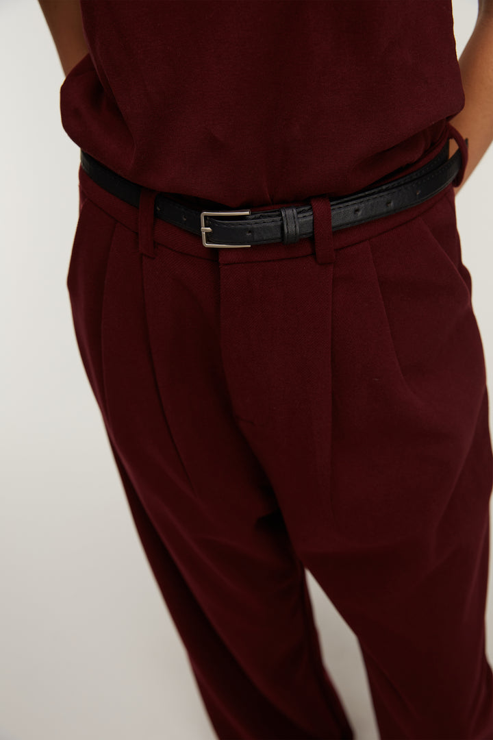 WIDE LEG TROUSER WITH BELT