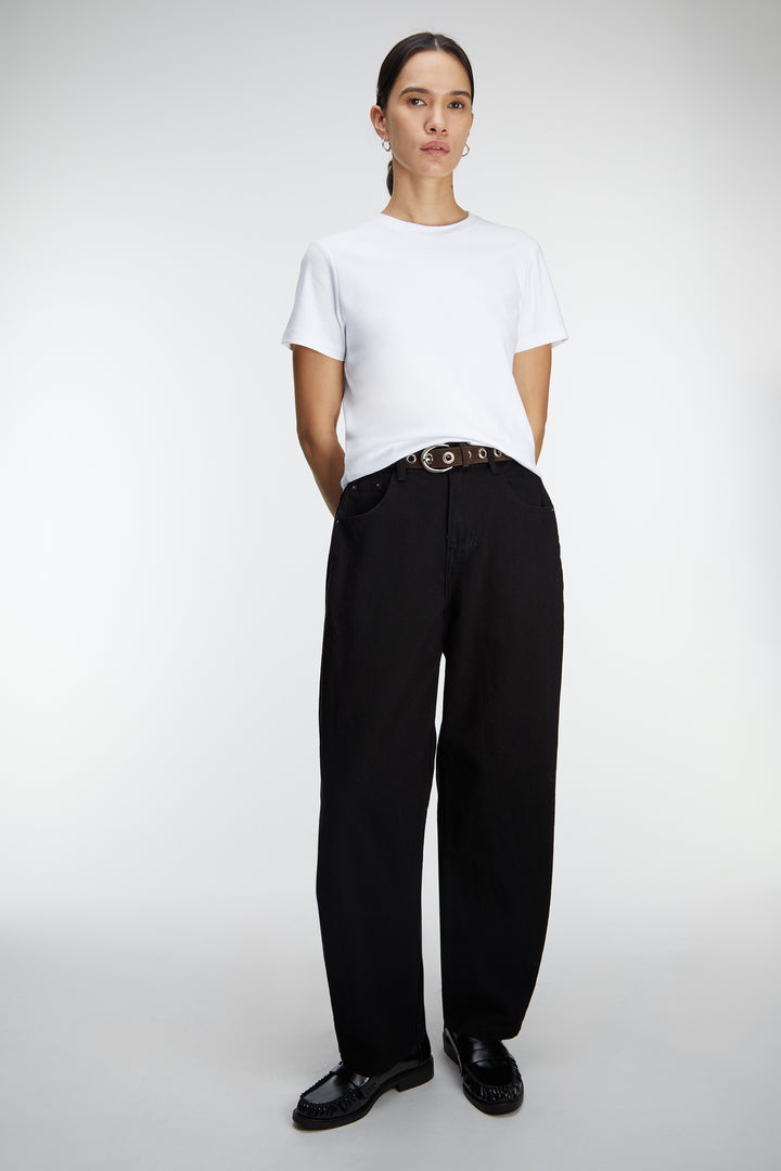 BOTTOM SNAP COTTON TWILL PANTS