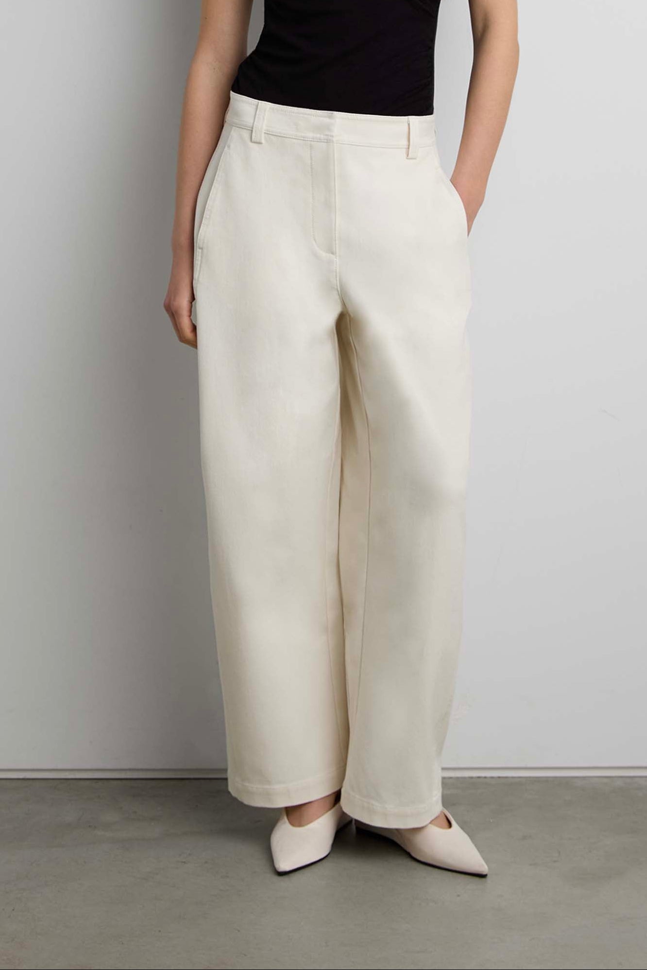 Woven Twill Barre Leg Pant | OAK + FORT – OAK + FORT USA