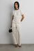 Elastic waist barrel pant in cream — main image