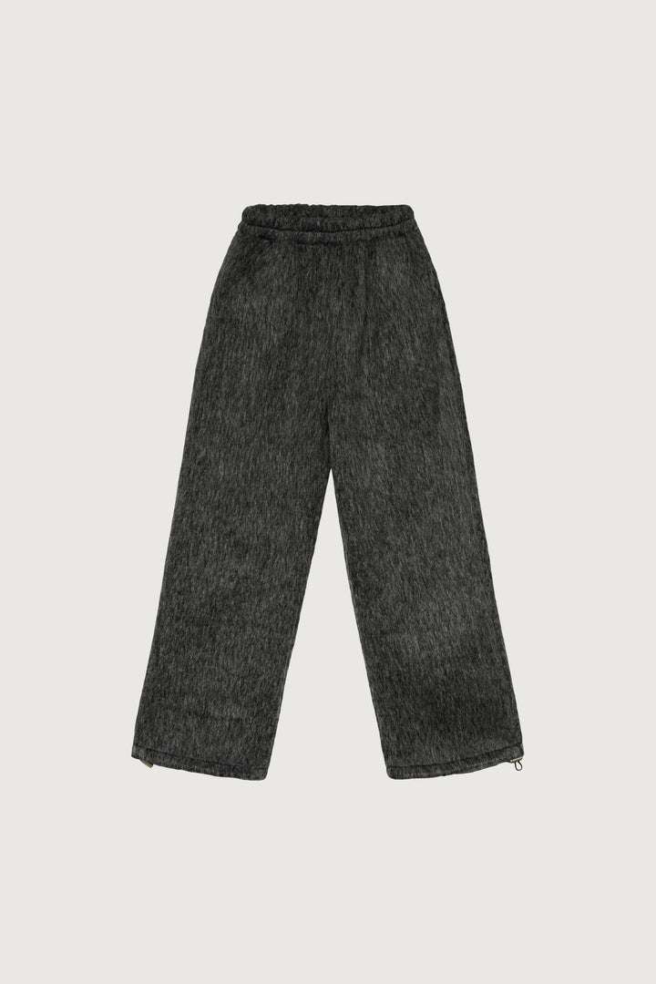 MARLED ELASTIC WAISTBAND PANT in Charcoal — alternate angle