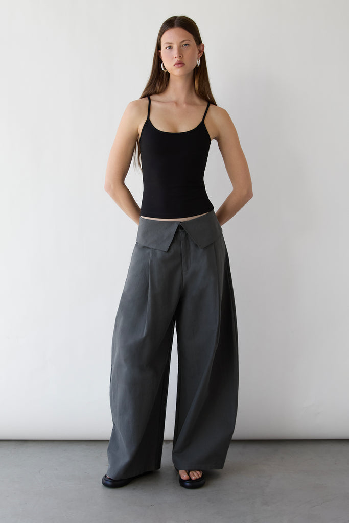 Fold-Over Waist Pant | OAK + FORT – OAK + FORT USA