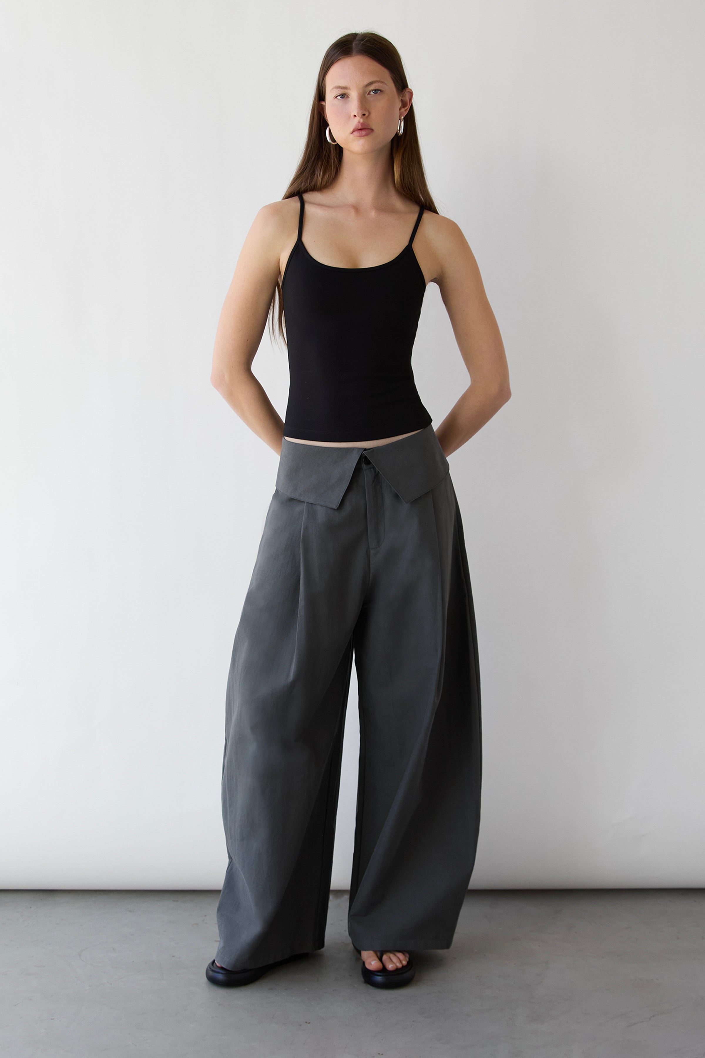 Fold-Over Waist Pant | OAK + FORT – OAK + FORT USA