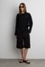 Relaxed drawstring short in black — main image