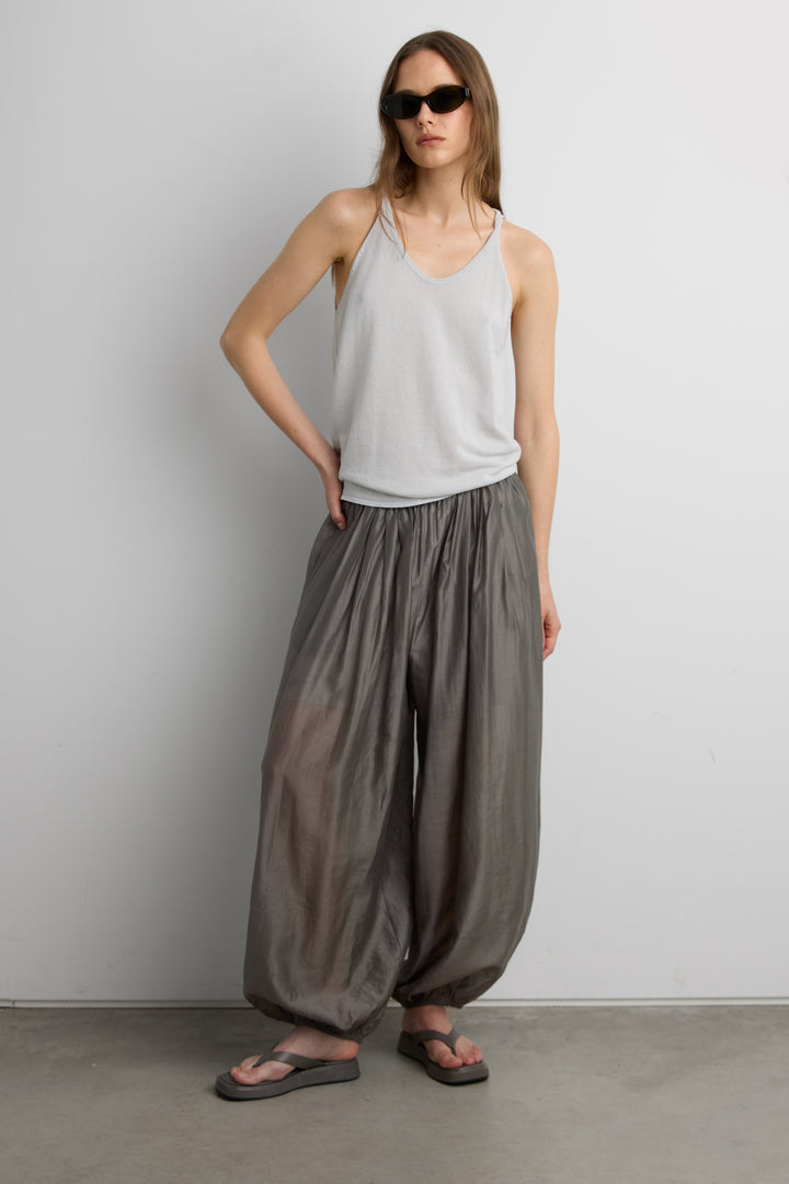 LIGHTWEIGHT BALLOON PANT in Gray — alternate angle