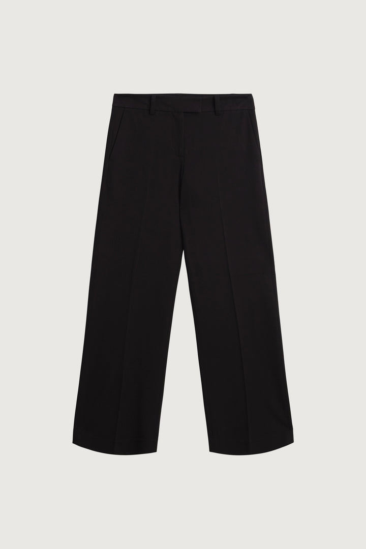 LOW-RISE STRAIGHT LEG TROUSER in Black — alternate angle