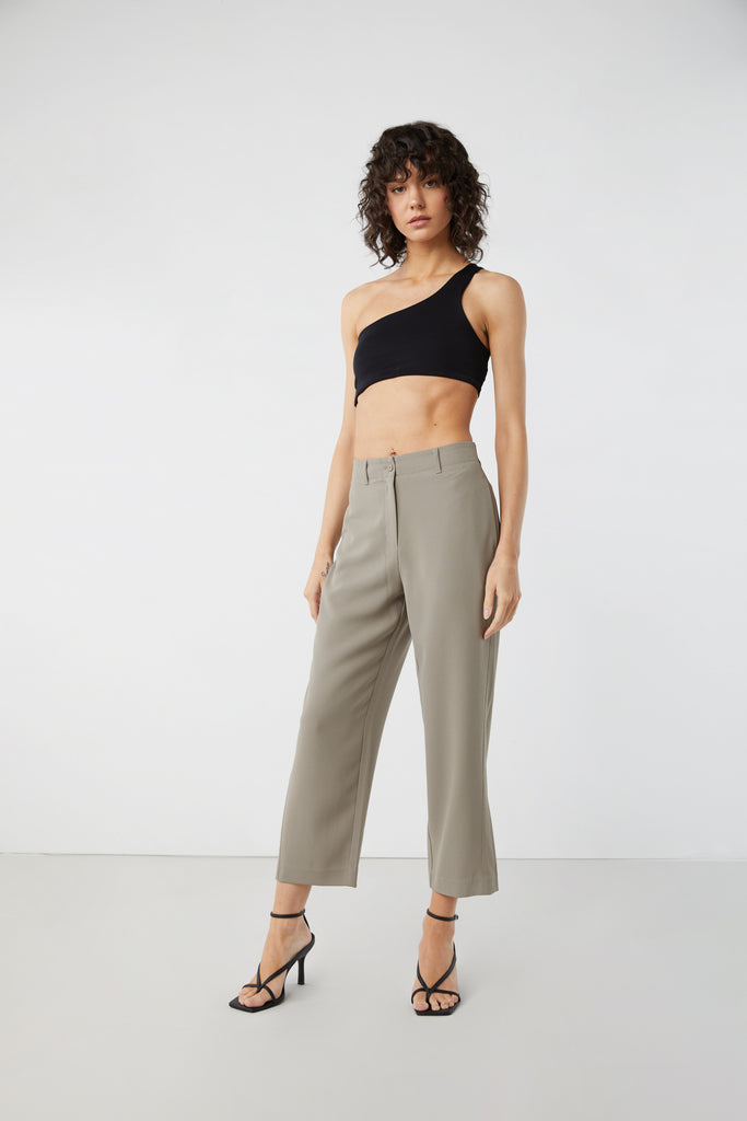 High Waisted Cropped Pants Straight High Waist Cropped Suit Pants Navy NA-KD High Waisted Cropped Pants Straight High Waist Cropped Suit Pants Navy NA-KD