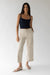 CROPPED LENGTH TWILL WIDE LEG PANT