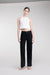 LONG LENGTH TWILL WIDE LEG PANT