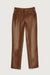 SLIM FIT VEGAN LEATHER PANT