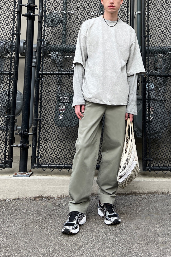 TWILL CHINO PANT in Shadow — alternate angle