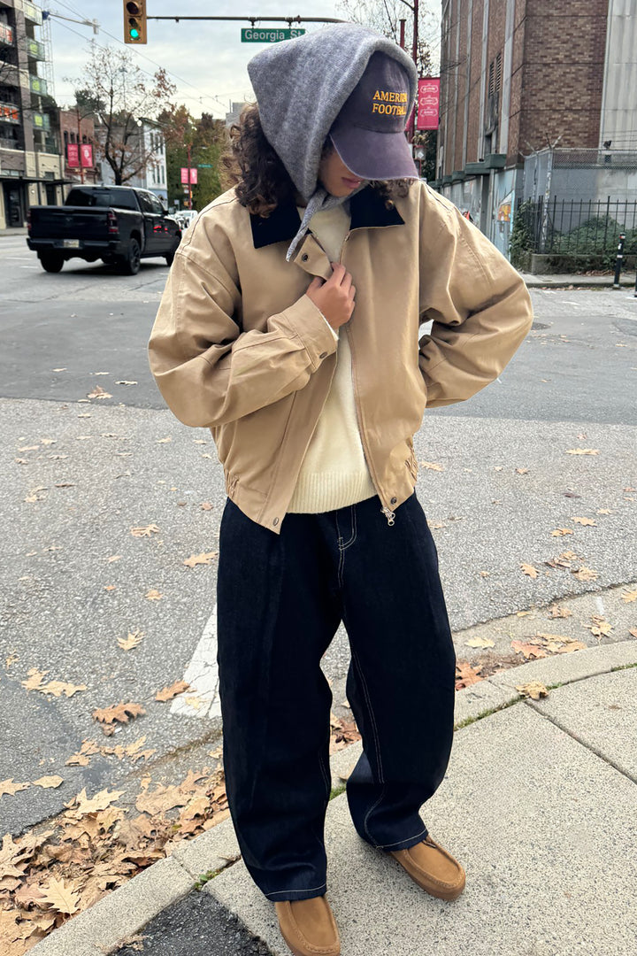 KNIT NECK SCARF in Gray — alternate angle