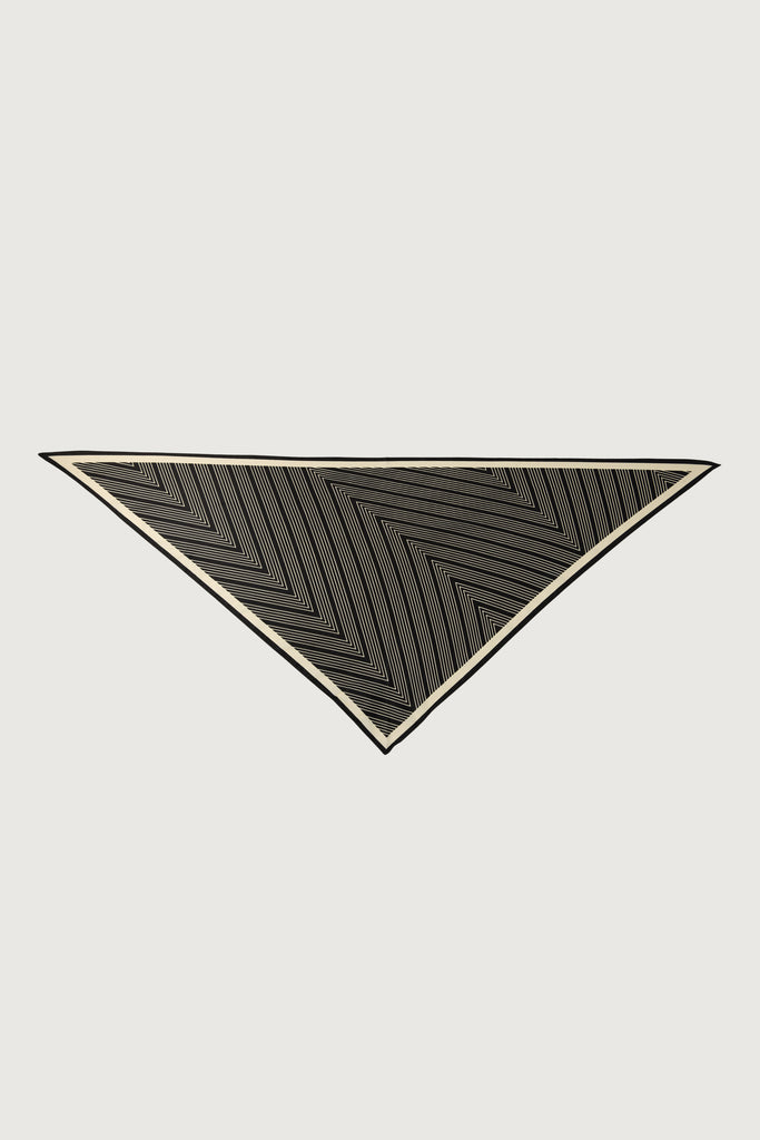 Monochrome Zigzag Scarf | OAK + FORT – OAK + FORT USA