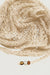 Lace knit textured scarf in cream — main image