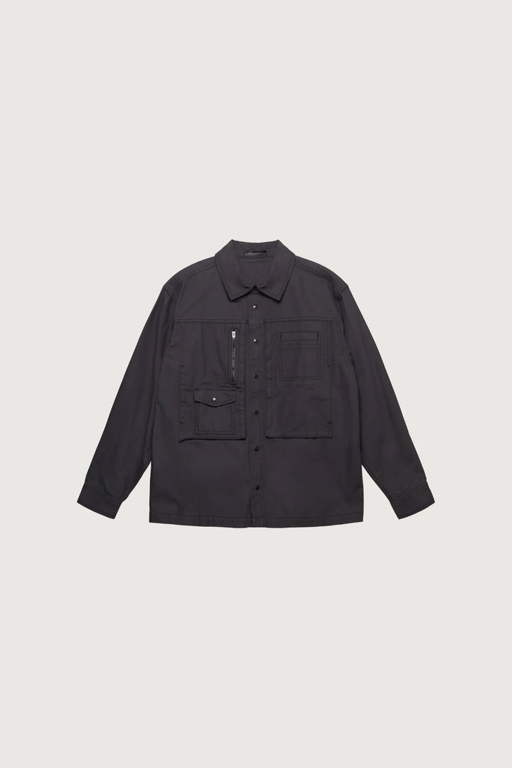 COTTON-TWILL BUTTON UP SHIRT