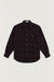 Woven plaid button-up shirt in fig — main image