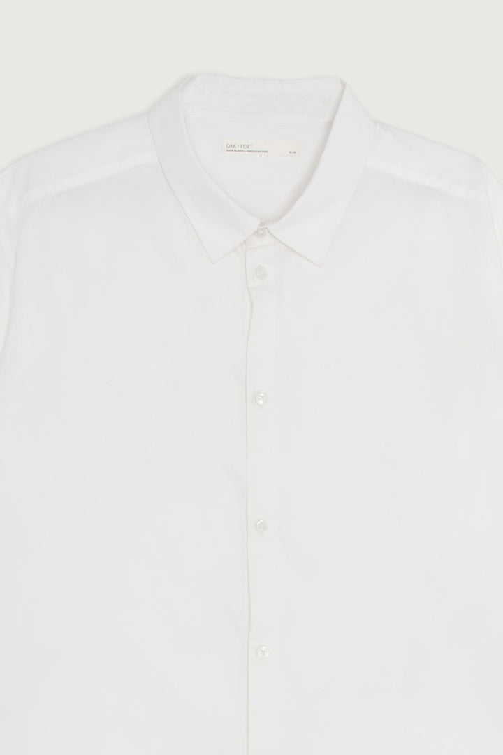 CLASSIC BUTTON-UP SHIRT in White — alternate angle